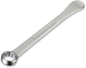 Moose Offroad Tire Lever with 24mm Axle Nut Wrench Chrome - Multi-use tire lever and 24mm wrench tool