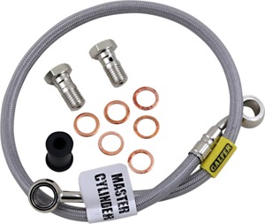 Stainless Steel Rear Brake Line Kit - For 88-07 Kawasaki KLR650