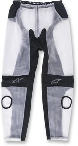 Alpinestars Racing Rain Pants 2XL Men's Clear/Black - Waterproof race rain pants for track use, 2XL Men's