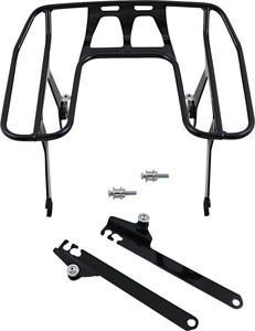 Cobra BA Wrap Around Rack Black For 06-17 HD Dyna w/ Aftermarket Seat