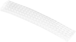 Namz Braided Flex Sleeving 3/8" ID White - 10ft Section