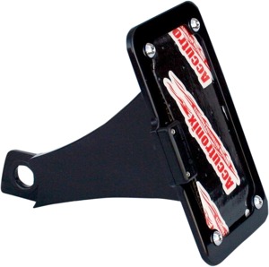 Accutronix Side Mount License Plate Frame Black For Indian Scout - Side mount license plate frame with LED For Indian Scout
