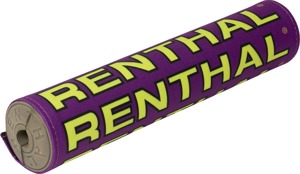 Renthal Vintage SX Crossbar Pad Purple/Yellow 10in Retro