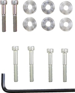 Moose Offroad Handlebar Riser Kit Chrome 7/8in 3/4in Rise - Fits KTM & Husqvarna Off-Road Models
