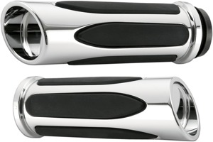 Arlen Ness Deep Cut Comfort Grips Chrome
