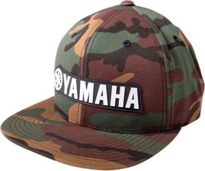 Men's Yamaha Bold Snapback Hat Camo One Size