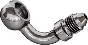 Goodridge Banjo Adapter Stainless Steel Silver - Fitting for Goodridge universal brake lines