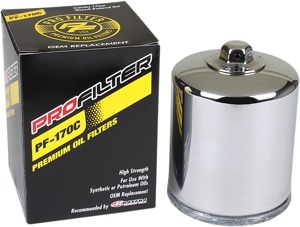 Chrome Pro Filter V-Twin Oil Filter PF-170C