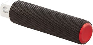 Arlen Ness Knurled Red Male Mount Footpegs