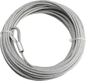 KFI Winch Cable 5/32 in x 49 ft 2000 lb Capacity Galvanized Steel
