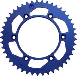 Moose Offroad Rear Aluminum Sprocket 45T Blue 520 For KTM Husqvarna - Rear 45T 520 sprocket Blue For KTM Husqvarna