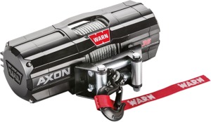 Warn AXON 3500 Winch with Wire Rope - Black