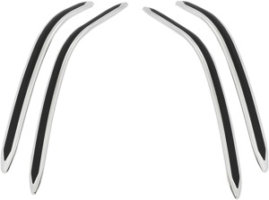 Show Chrome GT Saddlebag Scuff Strips Black