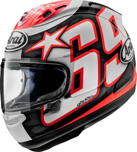 Arai Corsair-X Nicky Reset Helmet Frost XL - Premium full-face helmet with Nicky Reset graphic