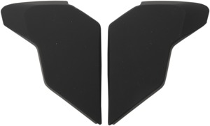 ICON Airflite Helmet Side Plates Solid Black Rubatone One Size - Replacement side plates For Icon Airflite helmets