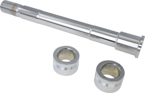 Drag Specialties Front Axle Kit Chrome For Harley-Davidson Softail - Front axle kit for select Harley-Davidson Softail