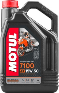 Motul 7100 15W50 4T Synthetic Ester Engine Oil 4L - 4L 15W50 synthetic oil for 4-stroke motorcycles