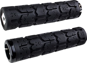 ODI Rogue 2.1 Lock-On Grips Black 33.5mm Closed End - Large shock absorbing grips, 7/8" bars, Black