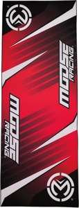 Moose Absorbent Motorcycle Mat Red/Black 78-3/4" x 31-1/2"