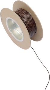 Brown / Black 18 Gauge Color Match Primary Wire - 100' Spool