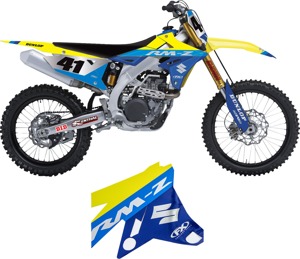 Candy Chrome Series Airbox/Shroud Graphics Kit - For 19-24 Suzuki RMZ250 RMZ450