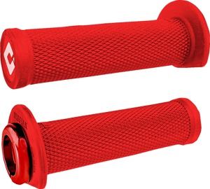 ODI Ruffian 2.1 Lock-On Grips Bright Red 125mm Pair - Lock-On grips, 125mm, Bright Red, Pair