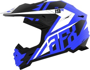FX-19R Racing Full Face Offroad Helmet Matte Blue/White Medium