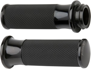 Arlen Ness Smoothie Fly-By-Wire Fusion Series Grips Black