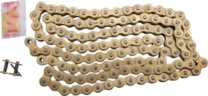 RK 420 MXZ Heavy Duty Drive Chain Gold 124 Links - 124-link 420 MXZ gold drive chain for mini MX/SX