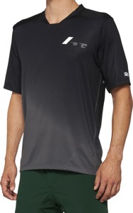 100% Men's Celium Jersey Black/Charcoal - Size L