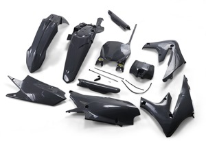 Powerflow Body Kit - Gray - For 18-22 YZ450F, 19-23 YZ450FX & YZ250F, 19-23 YZ250F