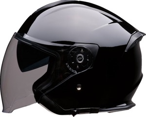 Z1R Road Maxx 2.0 Helmet Black Gloss - Large - Street helmet with drop-down sun visor