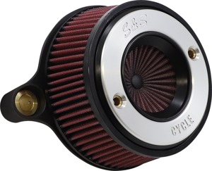 S&S Air Stinger Stealth Air Cleaner Kit Chrome For Harley M8 Models - High-flow air cleaner kit For Harley M8 Models