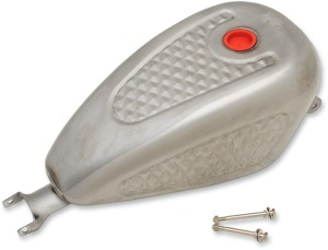Drag Specialties Custom Gas Tank Raw Steel For Harley XL Sportster - Raw steel custom gas tank for Harley XL Sportster