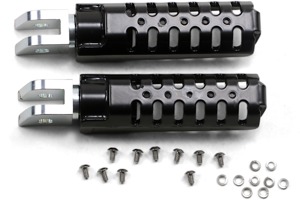 Burly Brand Razorback Pegs Rider - Black Fits M8 Softail