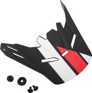 Z1R Youth Evac Helmet Visor Kit Matte Red One Size - Replacement visor kit for Z1R Youth Evac helmets