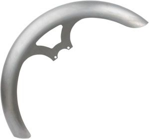 Arlen Ness 23" Rapper Front Fender - Natural Finish Steel