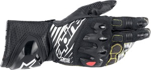 Alpinestars GP Tech v2 Gloves Black/White Men's 3XL - Long cuff race gloves, Black/White, Men's 3XL