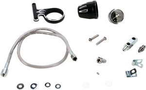 Arlen Ness Black Oil Pressure Gauge Kit 1-3/4 in. Deep Cut
