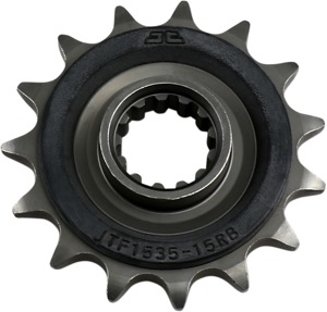 JT 15T-525 Front Sprocket w/ Rubber Damper Steel For 98-08 Kawasaki ZX600G ZZR600