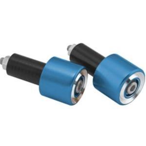 BikeMaster Anodized Aluminum Billet Bar Ends - Blue (Pair)