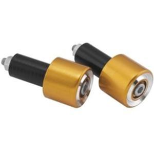 BikeMaster Anodized Aluminum Billet Bar Ends Gold - Pair