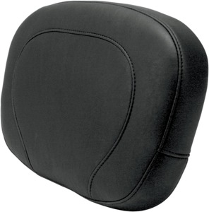 Mustang Wide Sissy Bar Pad 14" Smooth Black Fits 97-21 Harley Touring