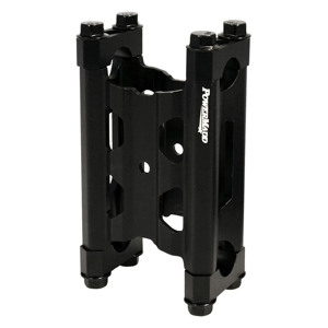 PowerMadd Narrow Pivot Riser 4in with Clamps and Bolts - 4in handlebar riser kit with hardware, universal fit