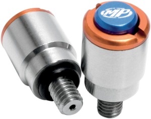 Orange Micro Bleeder Fork Air Bleed Valve Set - M4x0.7 - Fits Forks: WP 4860 MXMA CC, WP 4CS, & 99+ WP 43/WP 48