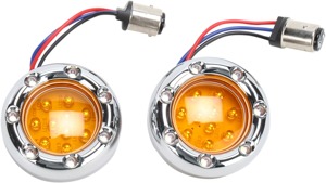 Arlen Ness Fire Ring LED Light, Amber, 1157 base