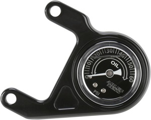 Arlen Ness Black Oil Pressure Gauge Kit 1-3/4 in.