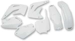 UFO Complete White Plastic Kit HOKIT109-041 Fits Honda CR85