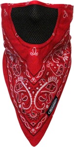 FaceFit Facemask Red Paisley Hook/Loop by Schampa & Dirt Skins