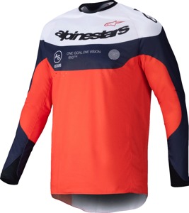 Alpinestars Pro-Dura Jersey Navy/Orange/White XL Men's - Durable enduro jersey in XL Navy/Orange/White